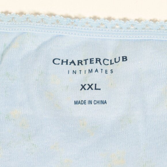 NWT Charter Club Panties Size XXL in Blue Floral - Picture 7 of 14